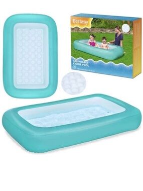 Bestway AquaBabes Rectangular Kiddie Pool - Teal